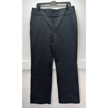 Eddie Bauer Wide Leg Pants Womens 14 Gray Cotton/Modal Blend Front Zipper NEW