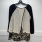 Poeme By Citron Layered Tunic Top Sz Medium Animal Print Split Back Tiered Long
