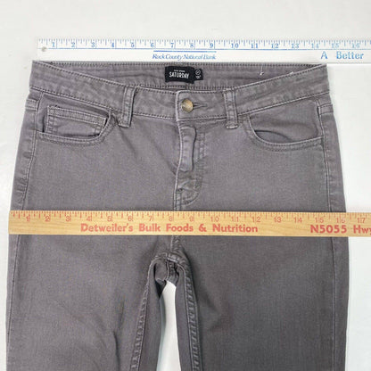 Kate Spade Saturday Skinny Jeans Sz 27 Womens Gray Stretch Denim Jeans *Flaw