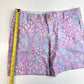 Lilly Pulitzer Jayne Knit Shorts Womens 8 Pink Sorbet Pattern Golf Barbie EUC