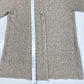 J. Jill Knit Cardigan Sz Medium Taupe/Brown Neutral Open Front Long Sweater EUC