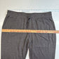 Logo Lounge Skinny Pants Sz Large Gray Pull On Stretch Soft Casual Lace Hem