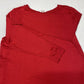 Chicos Zenergy Soft Sweatshirt Tunic Top Sz 3 (XL) Red Long Sleeve Side Zippers