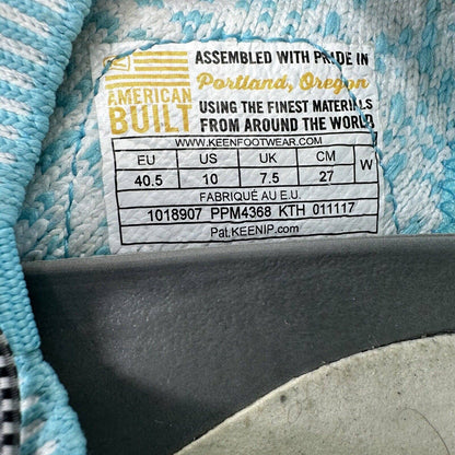 Keen EvoFit Sport Sandals Women's Size 10 Blue 1018907 Made In America Quick Dry