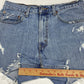 Levis 550 Cut Off Mom Shorts Sz 32 (30"Waist) Hi-Rise Denim Jean Distress Holes