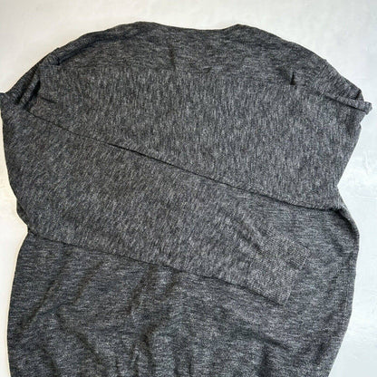 American Eagle Sweater Men XL Gray V-Neck Athletic Fit Long Sleeve Knit Cotton