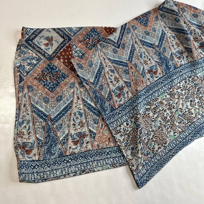 Elevenses Wide Leg Pants Sz 0 Seaflower Pattern Sheer Flowy Boho Anthropologie