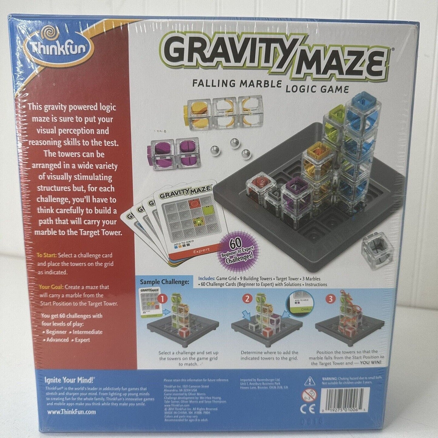 Gravity Maze Falling Marble Logic & Problem Solving Maze Game *New Sealed*