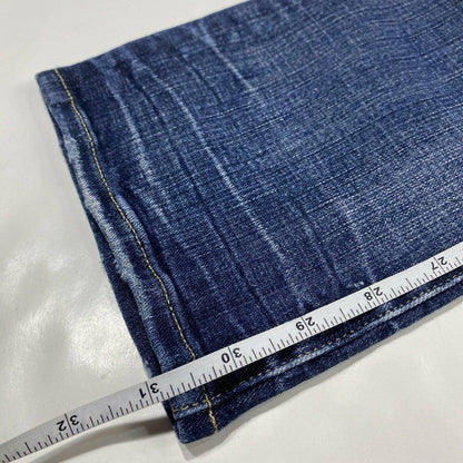 American Eagle Slim Straight Sz 29 Mens Extreme Flex 4 Denim Jeans Holes EUC