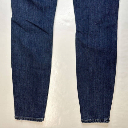 Silver Avery Skinny Jeans Sz 29 Curvy High Rise Stretch Denim Blue Distressed
