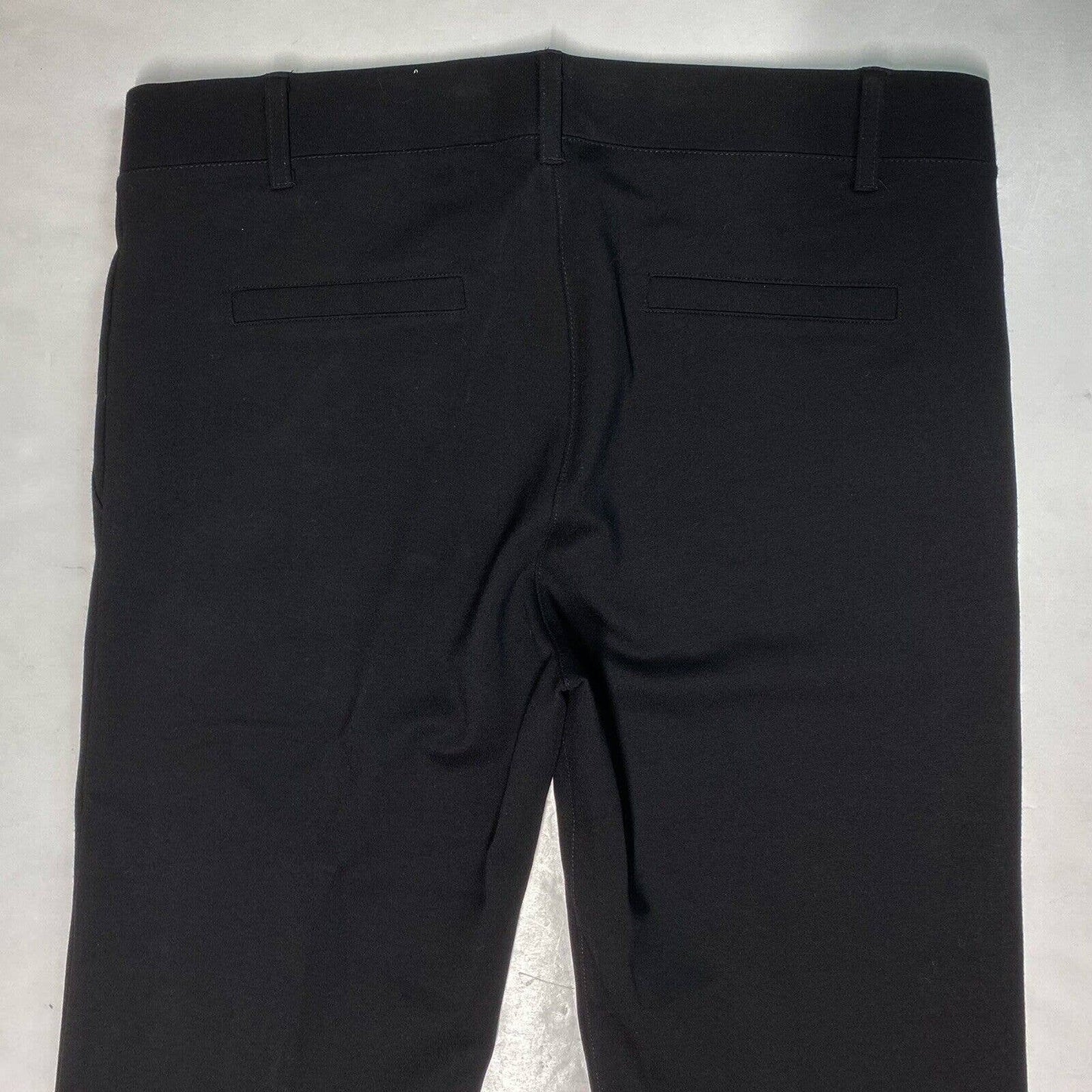 Betabrand Dress Pant Yoga Pants Sz Medium Black Pull On Stretch Straight Leg EUC