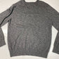 American Eagle Sweater Mens XL Gray V-Neck Athletic Fit Long Sleeve Knit Cotton