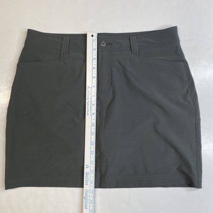 Eddie Bauer Active Skort Womens 8 Golf Tennis Gray Pockets Skirt/Shorts EUC