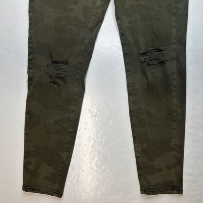 American Eagle Curvy Super Hi-Rise Jegging 8 Green Camo Next Level Stretch Jeans