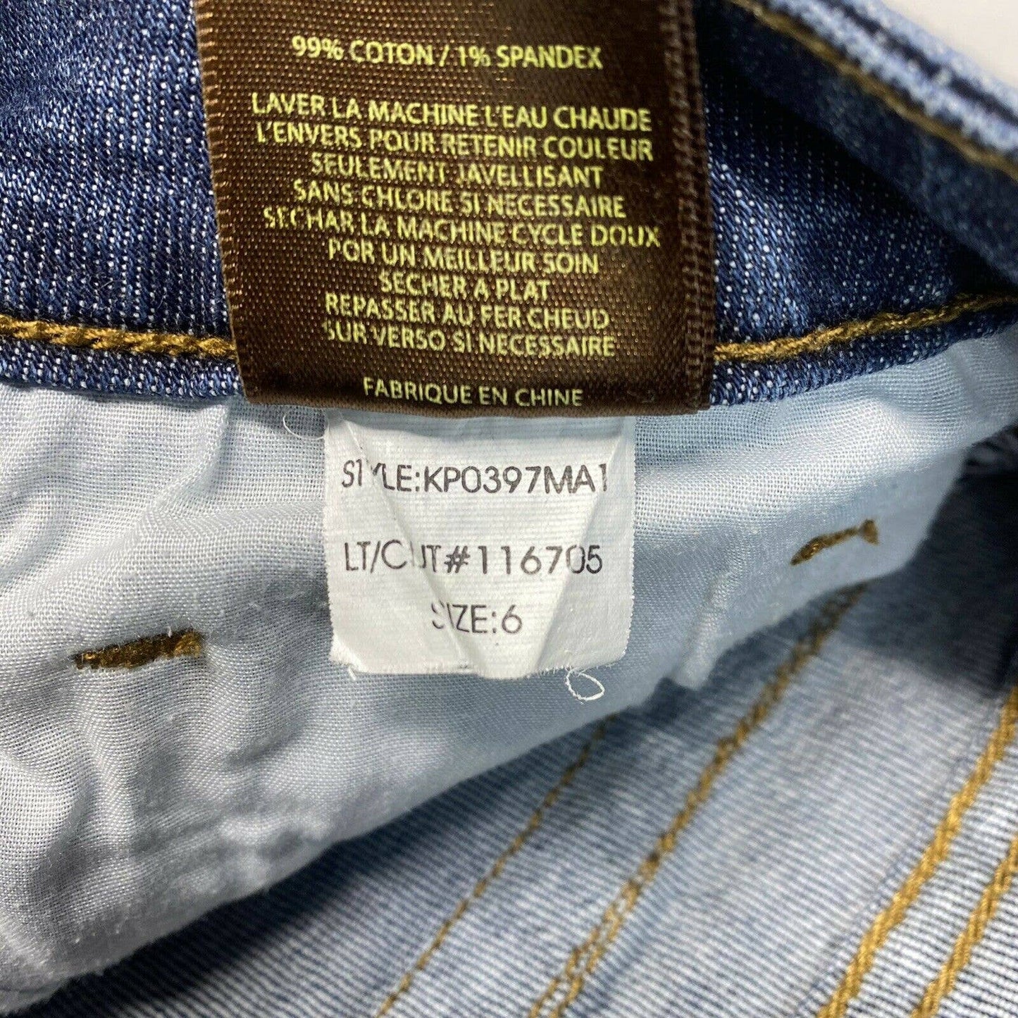 Kut From The Kloth Skinny Sz 6 Womens Midrise Denim Blue Jeans Medium Wash