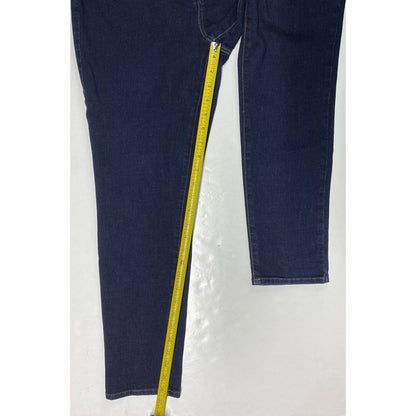 Chicos So Slimming Girlfriend Ankle Sz 0.5 (US 6) Stretch Denim Blue Crop Jeans