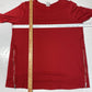 Chicos Zenergy Soft Sweatshirt Tunic Top Sz 3 (XL) Red Long Sleeve Side Zippers