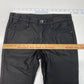 Theyskens Theory Coated Skinny Jeans Sz 27 Womens Lowrise Black Moto EUC
