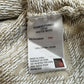 Woolrich Nordic Fair Isle Sweater Sz Medium Beige/White Cowl Cinch Neck Top EUC