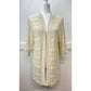 Anthropologie Open Knit Cardigan One Size Beige Open Front Short Sleeve Sweater