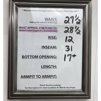 Litz by Uniq Wide Relaxed Jeans Med (28"Waist) Crossover Button Fly Open Sides