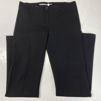 Betabrand Dress Pant Yoga Pants Sz Medium Black Pull On Stretch Straight Leg EUC