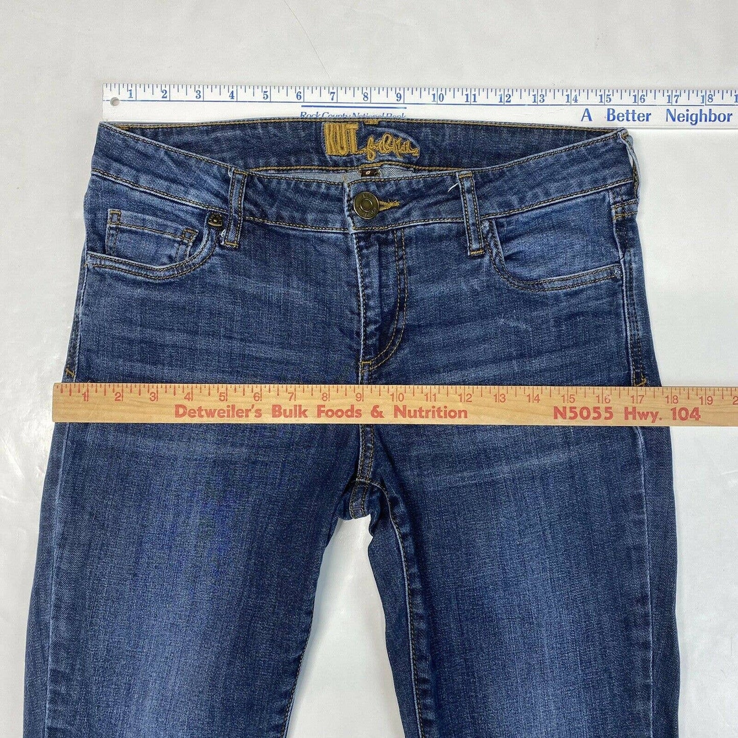 Kut From The Kloth Skinny Sz 6 Womens Midrise Denim Blue Jeans Medium Wash