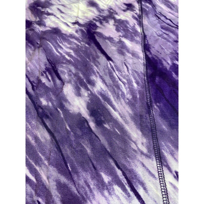 LIVI Active Purple Tie Dye Top Womens 22/24 Crossover Open Back Long Sleeve NEW