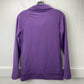 Adidas Climalite Jacket Womens Small Purple Full Zip Long Sleeve Sweatshirt EUC