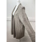 J. Jill Knit Cardigan Sz Medium Taupe/Brown Neutral Open Front Long Sweater EUC