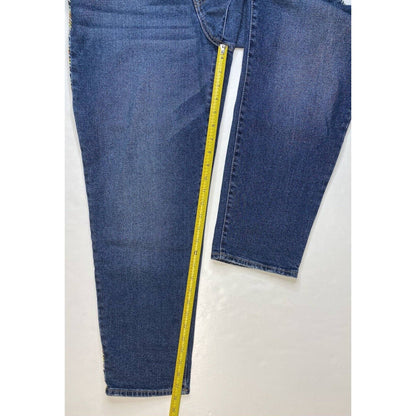 Knox Rose Relaxed Straight Ankle Jeans Sz 10 Denim Distress Embroidered Stripes