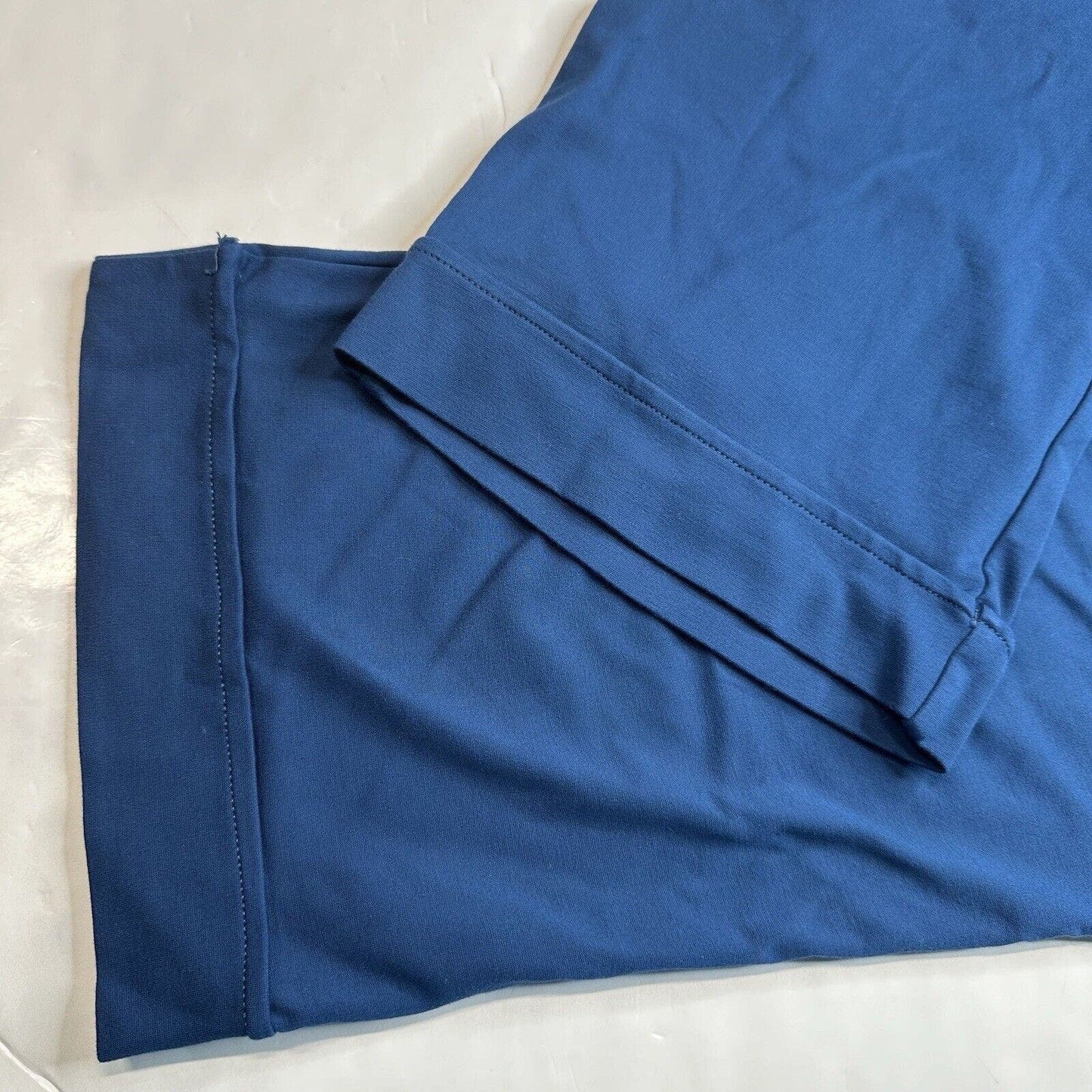 Betabrand Cosmo Lite Dress Pant Yoga Pants 3X Petite Blue Pull On Ponte Crop