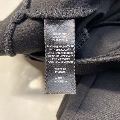 Betabrand Straight Dress Pant Yoga Pants Large Black Pull On Ponte Stretch EUC