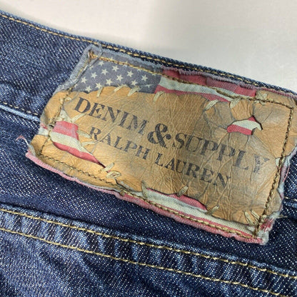 Denim & Supply Ralph Lauren Straight Leg Jeans Mens 36 100% Cotton Dark Wash