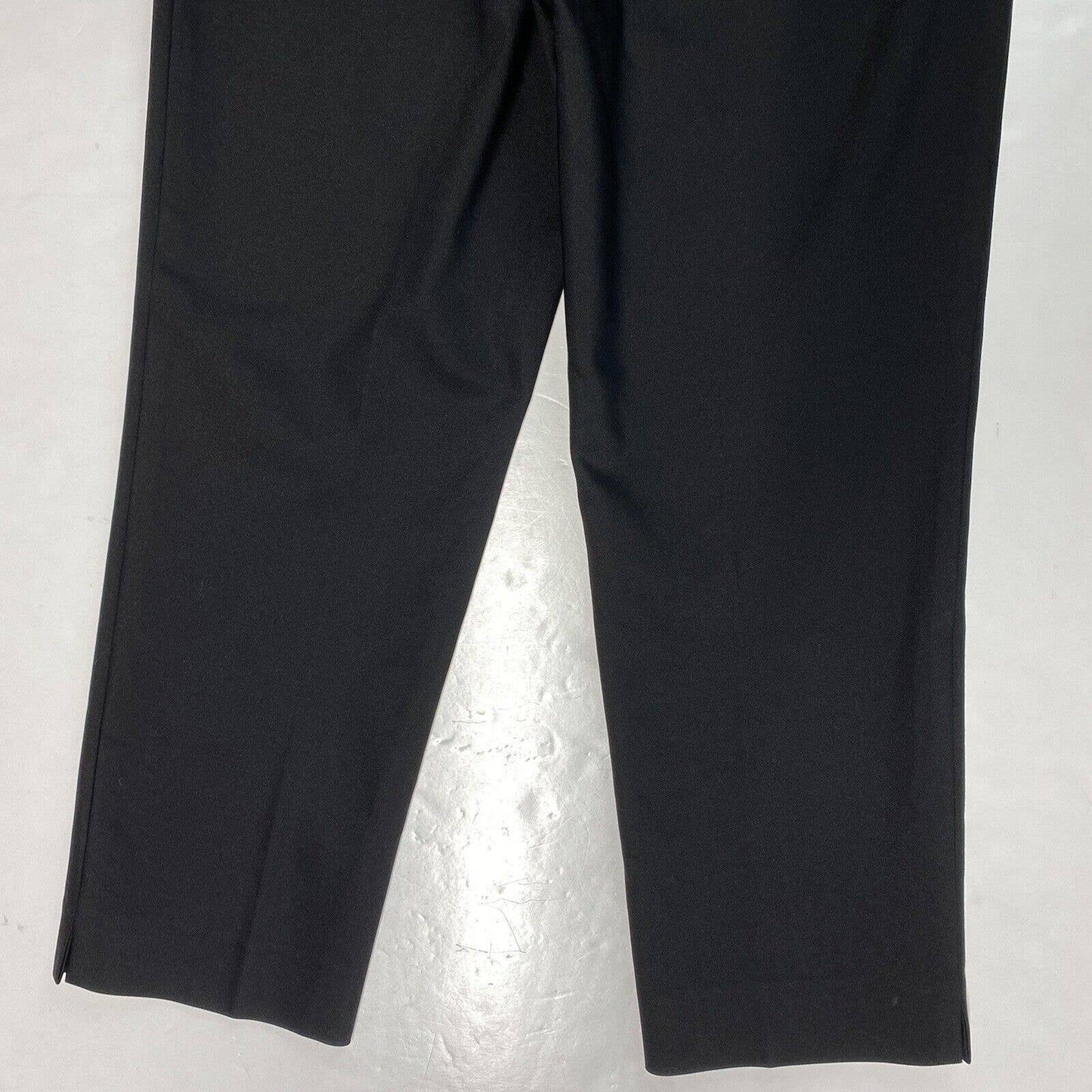 St John Sport Black Cropped Dress Pants Sz 6 Womens Midrise EUC USA