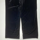 Vintage Cachet Velvet Wide Leg Pants Sz 16 Black Pull On Casual Made In USA