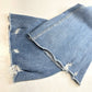 Bridge By Gly Ultra High Rise Super Flare Jeans 27 Stretch Denim Distressed Fray