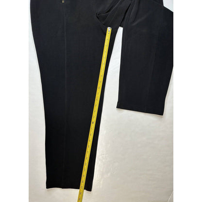 Chicos Collection Ankle Dress Pants 3 (US 16/XL) Black Pull On Zippers *Altered