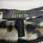 Poeme By Citron Layered Tunic Top Sz Medium Animal Print Split Back Tiered Long