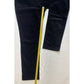 Talbots Curvy Tapered Slim Leg Black Velvet Jeans 8 Petite Womens Casual Pants