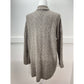 J. Jill Knit Cardigan Sz Medium Taupe/Brown Neutral Open Front Long Sweater EUC