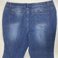 Midnight Velvet Bootcut Flare 22W Hi-Rise Denim Jeans Gold Sequins Plus Size NWT