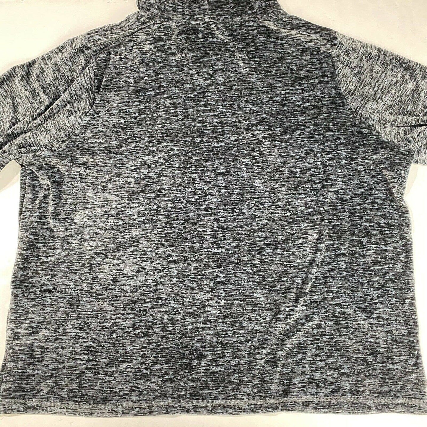 Nicole Miller Drawstring Cowl Neck Sweater Sz 3X Women Dark Gray Marled Soft EUC