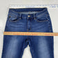 Kancan Skinny Sz 7/27 Womens Midrise Stretch Denim Jeans Dark Wash