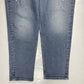 Silver Mom Jean Sz 36 Womens Hi-Rise Denim Jeans Plus Size Distressed Button Fly