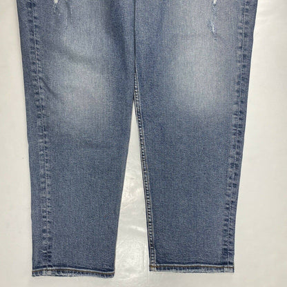 Silver Mom Jean Sz 36 Womens Hi-Rise Denim Jeans Plus Size Distressed Button Fly