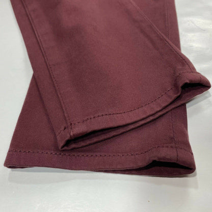 Madewell Skinny Skinny Jeans Womens 24 Lowrise Red Maroon Stretch Denim