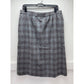Vintage Pendleton Wool Midi Skirt 16 Gray Glen Plaid Houndstooth See Measurement