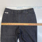 St. John Sport Straight Leg Jeans Sz 8 Womens High Rise Dark Gray Stretch Short