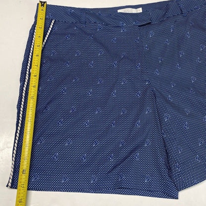 Lady Hagen Sailboat Golf Shorts Sz 16 Womens Novelty Print Blue White Casual EUC